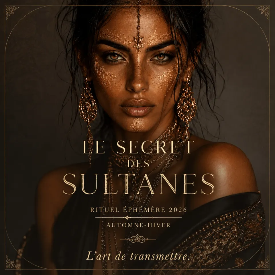 Visuel du rituel éphémère Le Secret des Sultanes, automne-hiver 2026 : « L'art de transmettre »